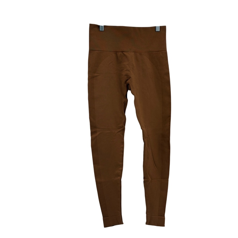 Set Active Legging Seamless Women Size Medium Brown High Rise